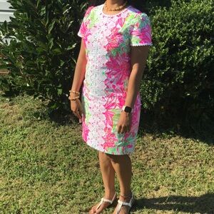 Lilly Pulitzer pink & green dress